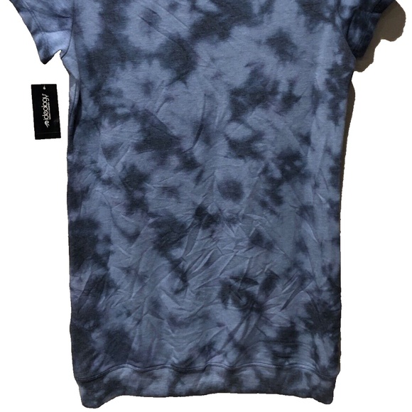 (NWT) Ideology Women's Blue Tie Dye V-Neck Short Sleeve Tunic Top Size S - Picture 9 of 12